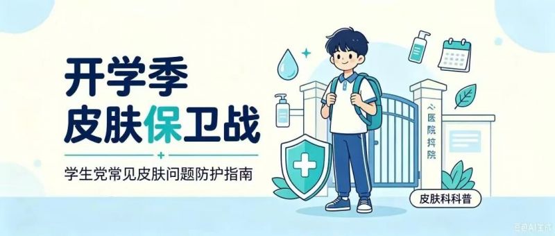 健康科普 | 开学季皮肤问题高发，这份防治指南请收好